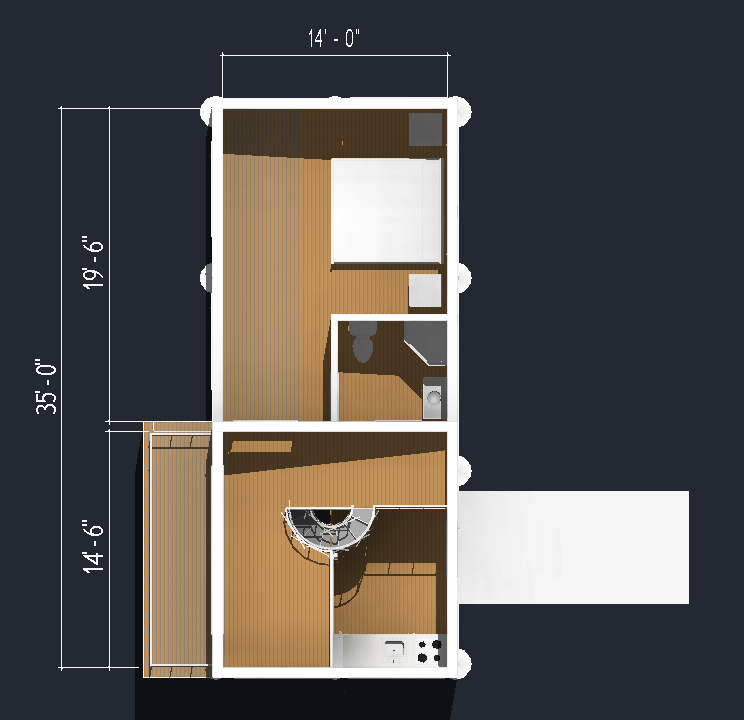 MICRO MOD CABIN - FLOOR PLAN